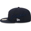 cepice-rovna-namornicka-modra-prilehava-59fifty-side-script-new-york-yankees-mlb-new-era