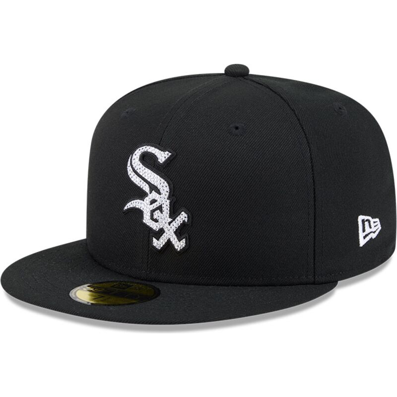 cepice-rovna-cerna-prilehava-59fifty-rhinestone-badge-chicago-white-sox-mlb-new-era