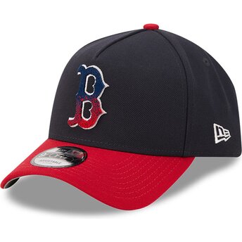 Čepice zaoblená námořnická modrá snapback 9FORTY A Frame NA Lifestyle F1 Boston Red Sox MLB New Era