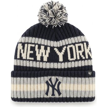 Čepice bambule námořnická modrá Bering Cuff Knit New York Yankees MLB 47 Brand