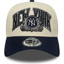cepice-zaoblena-bezova-snapback-e-frame-wordmark-suede-new-york-yankees-mlb-new-era