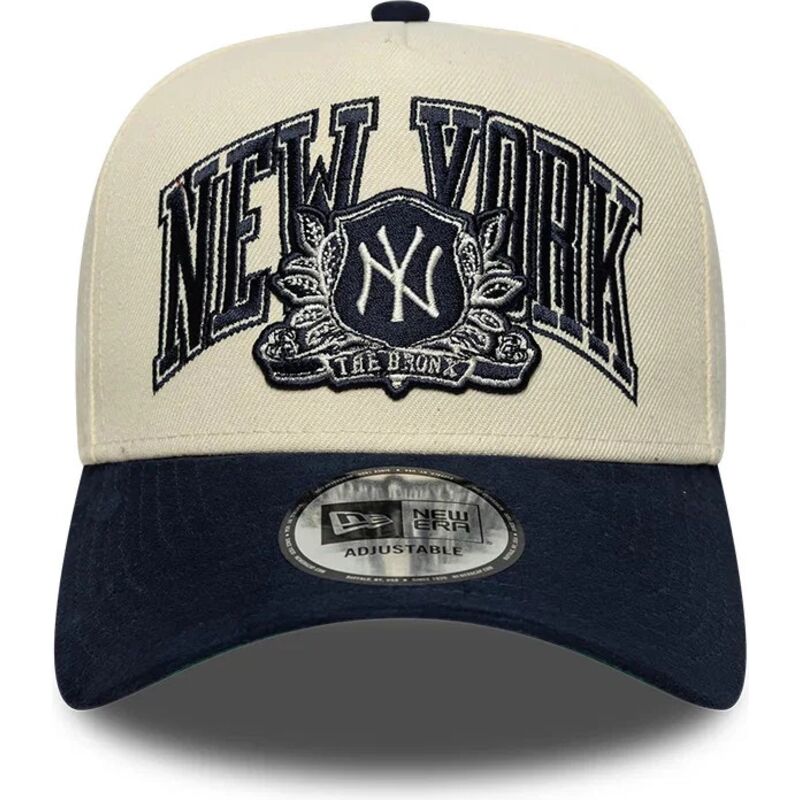 cepice-zaoblena-bezova-snapback-e-frame-wordmark-suede-new-york-yankees-mlb-new-era