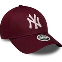 cepice-zaoblena-cervena-nastavitelny-rosa-9forty-metallic-new-york-yankees-mlb-new-era