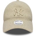 cepice-zaoblena-bezova-nastavitelny-9twenty-a-frame-melton-luxe-new-york-yankees-mlb-new-era