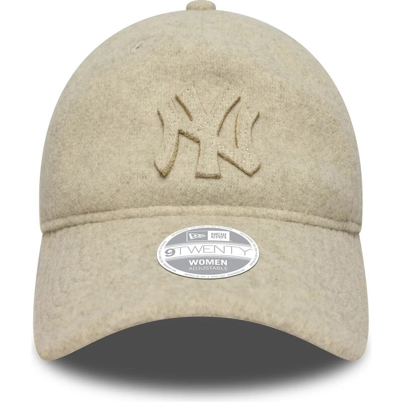 cepice-zaoblena-bezova-nastavitelny-9twenty-a-frame-melton-luxe-new-york-yankees-mlb-new-era