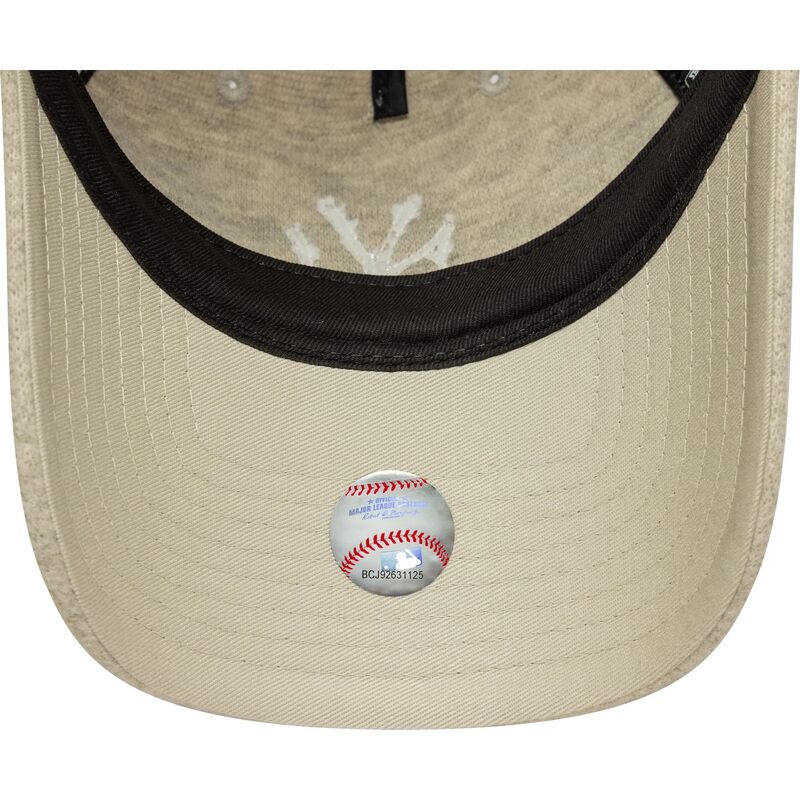 cepice-zaoblena-bezova-nastavitelny-9twenty-a-frame-melton-luxe-new-york-yankees-mlb-new-era