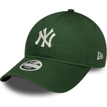 Čepice zaoblená zelená nastavitelný 9TWENTY League Essential Midi New York Yankees MLB New Era