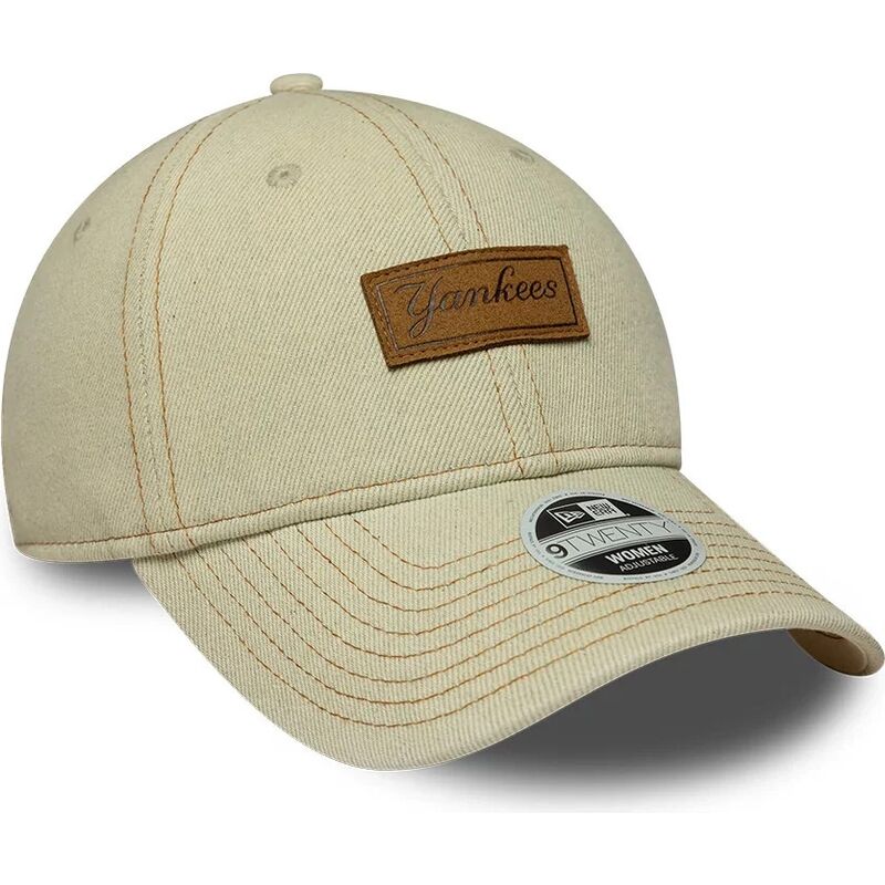 cepice-zaoblena-bezova-nastavitelny-9twenty-denim-new-york-yankees-mlb-new-era
