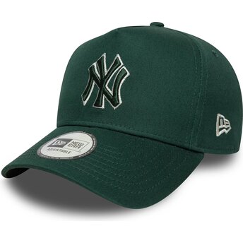 Čepice zaoblená zelená snapback E Frame Team Outline New York Yankees MLB New Era