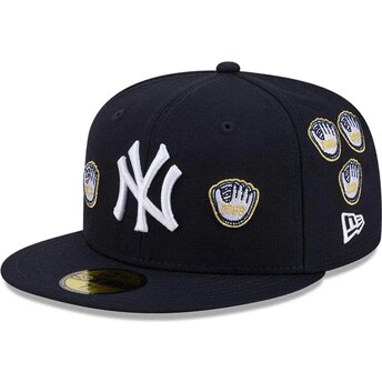 Čepice rovná námořnická modrá přiléhavá 59FIFTY Spike Lee Gloves New York Yankees MLB New Era