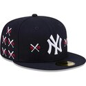 cepice-rovna-namornicka-modra-prilehava-59fifty-spike-lee-crossed-bats-new-york-yankees-mlb-new-era