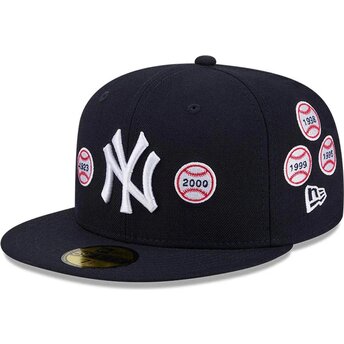 Čepice rovná námořnická modrá přiléhavá 59FIFTY Spike Lee Patches New York Yankees MLB New Era