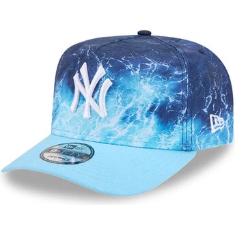Čepice zaoblená modrá snapback 9FIFTY A Frame Deep Water New York Yankees MLB New Era