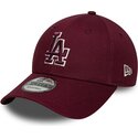 cepice-zaoblena-cervena-nastavitelny-9forty-team-outline-los-angeles-dodgers-mlb-new-era