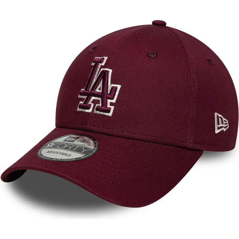 cepice-zaoblena-cervena-nastavitelny-9forty-team-outline-los-angeles-dodgers-mlb-new-era