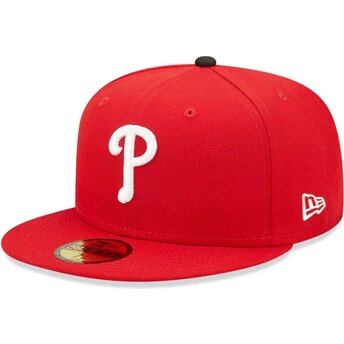 Čepice rovná červená přiléhavá 59FIFTY AC Perf Philadelphia Phillies MLB New Era