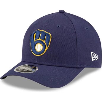 Čepice zaoblená námořnická modrá snapback 9FORTY M-Crown Player Replica Milwaukee Brewers MLB New Era
