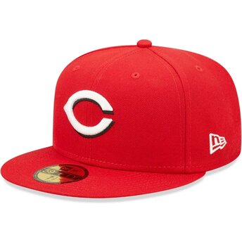 Čepice rovná červená přiléhavá 59FIFTY AC Perf Cincinnati Reds MLB New Era