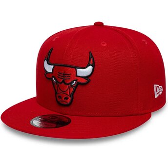Čepice rovná červená snapback 9FIFTY Chicago Bulls NBA...