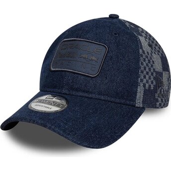 Čepice zaoblená námořnická modrá nastavitelný 9TWENTY Patterned Denim Red Bull Racing Formula 1 New Era