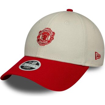 Čepice zaoblená béžová nastavitelný 9FORTY Contrast Manchester United Football Club Premier League New Era