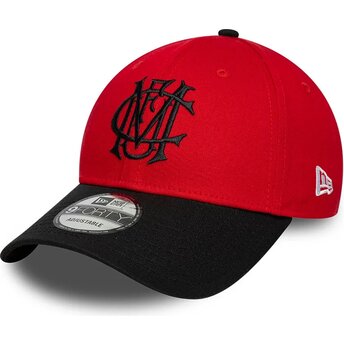 Čepice zaoblená červená nastavitelný 9FORTY Contrast Manchester United Football Club Premier League New Era