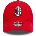 cepice-zaoblena-cervena-nastavitelny-pro-deti-9forty-core-ac-milan-serie-a-new-era