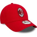 cepice-zaoblena-cervena-nastavitelny-pro-deti-9forty-core-ac-milan-serie-a-new-era
