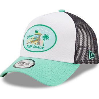 Čepice zaoblená zelená snapback A Frame Location Miami New Era