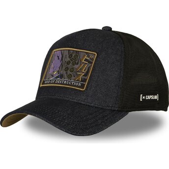 Čepice zaoblená námořnická modrá snapback DBS9 DES Beerus Dragon Ball Capslab