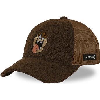 Čepice zaoblená hnědá snapback Tasmánský čert Looney Tunes Capslab