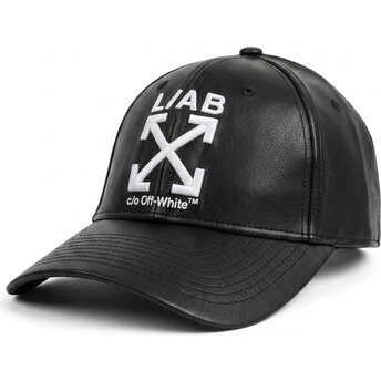 Čepice zaoblená černá nastavitelný Clamp Arrows PU Leather L/AB c/o Off-White™