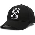 cepice-zaoblena-cerna-nastavitelny-clamp-arrows-twill-l-ab-c-o-off-white