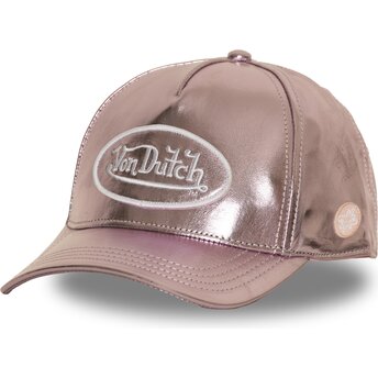 Čepice zaoblená růžová nastavitelný SHINR Von Dutch