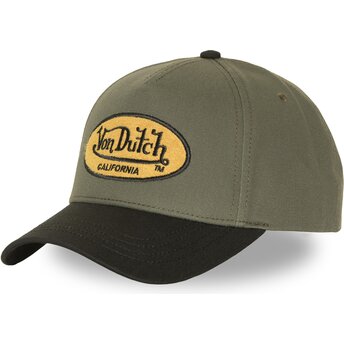 Čepice zaoblená zelená snapback TERRY FK Von Dutch