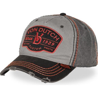 Čepice zaoblená šedá nastavitelný RETRO16 Von Dutch