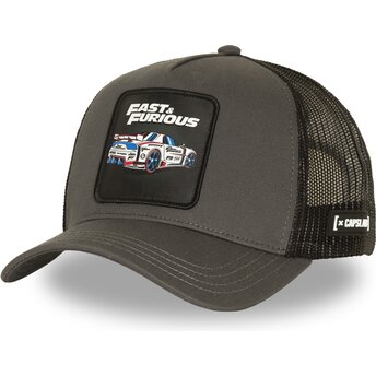 Čepice zaoblená šedá snapback FF01 DRI Fast & Furious Capslab