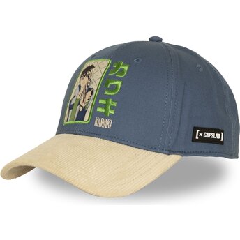 Čepice zaoblená modrá snapback BOR KAW Kawaki Uzumaki Boruto Capslab