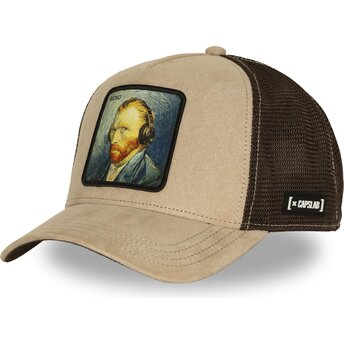 Čepice zaoblená béžová snapback ART1 MONO Vincent van Gogh Celebrity Capslab