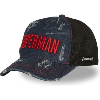 Čepice zaoblená námořnická modrá snapback DC12 BLUE Superman DC Comics Capslab