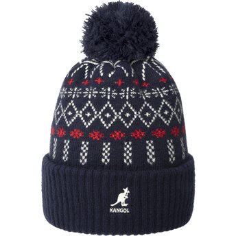 Čepice pompón námořnická modrá Holiday Dk Blue Kangol