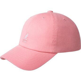 Čepice zaoblená růžová nastavitelný Washed Baseball Pepto Kangol