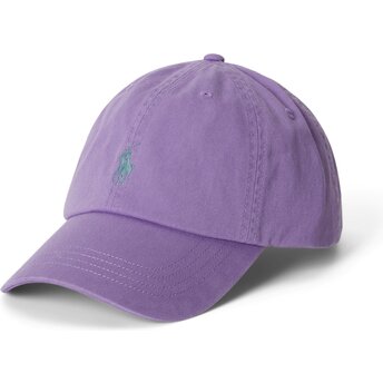 Čepice zaoblená fialová nastavitelný Cotton Chino Classic Sport Polo Ralph Lauren