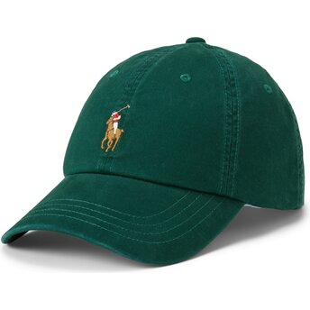 Čepice zaoblená zelená nastavitelný Classic Sport College Green Polo Ralph Lauren