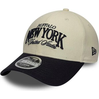 Čepice zaoblená béžová nastavitelný 9FORTY M-Crown Wordmark Buffalo New York New Era