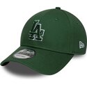 cepice-zaoblena-zelena-nastavitelny-9forty-team-outline-los-angeles-dodgers-mlb-new-era