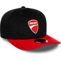 cepice-zaoblena-cerna-snapback-9seventy-stretch-snap-contrast-visor-ducati-motor-motogp-new-era