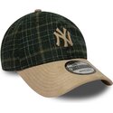 cepice-zaoblena-zelena-nastavitelny-9twenty-mix-check-new-york-yankees-mlb-new-era