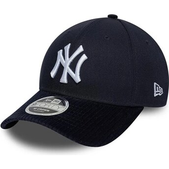 Čepice zaoblená námořnická modrá snapback 9FORTY M-Crown Cord Visor New York Yankees MLB New Era