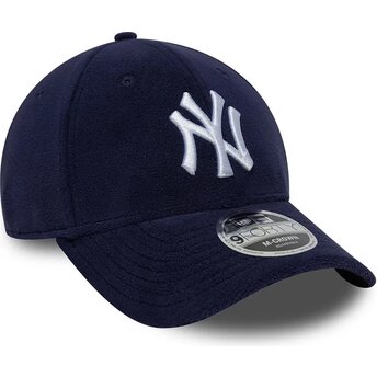 Čepice zaoblená námořnická modrá snapback 9FORTY M-Crown Fleece New York Yankees MLB New Era